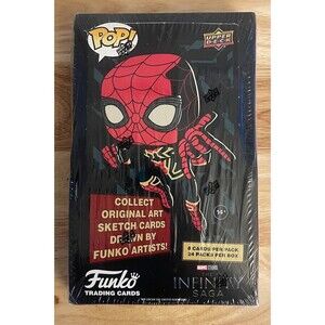 SEALED BOX Funko Pop! Upper Deck Marvel The Infinity Saga Trading Card Box